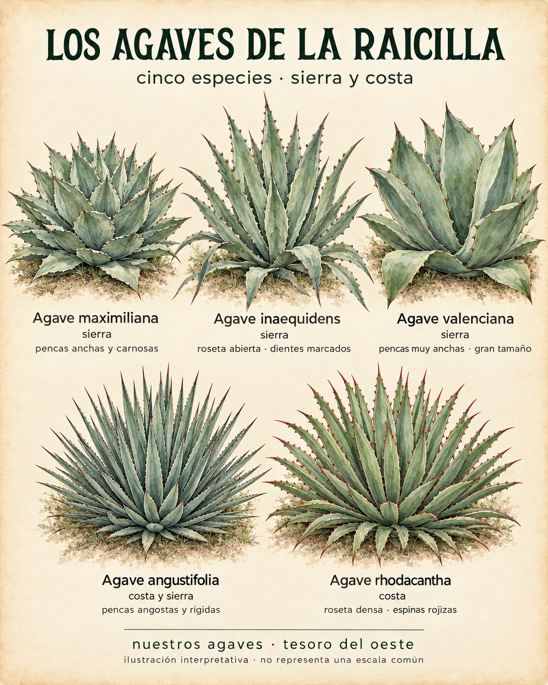 ¿con qué agaves se hace la raicilla? guía de sierra y costa