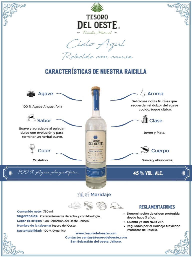 Raicilla Artesanal Cielo Azul